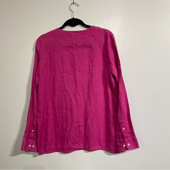Lauren Ralph Lauren Linen blouse fushia pink - Picture 6 of 14